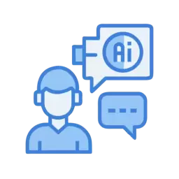 Free AI Agent Speak Icon