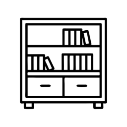 Free Bookshelf Symbol