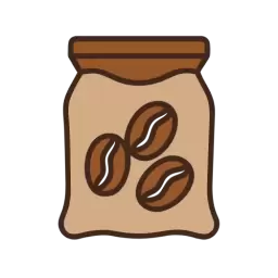 Free Coffee Beans Bag Icon