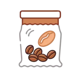 Free Coffee Beans Bag Symbol