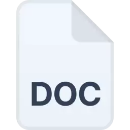 Free DOC File Format Icon