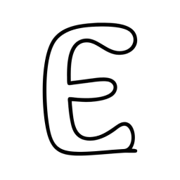 Free E Letter Symbol