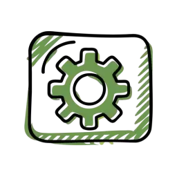 Free Hand Drawn Gear Icon