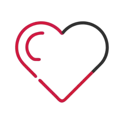 Free Heart Glyph Icon