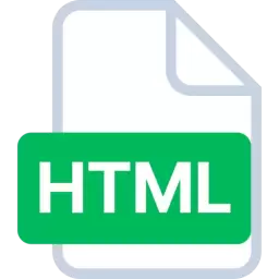 Free HTML File Format Symbol