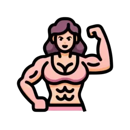 Free Muscular Woman Icon
