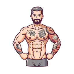 Free SVG Muscular Man Icon