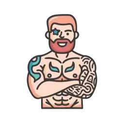 Free SVG Muscular Man