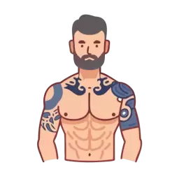 Free SVG Muscular Man Symbol
