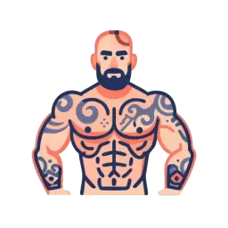 Free SVG Muscular Man Symbol