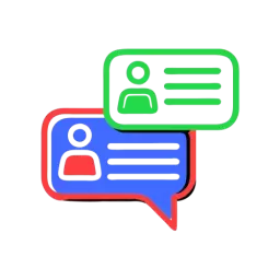 Free User Bubbles Chat Icon