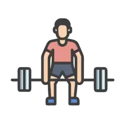 Free Weightlifting Icon SVG