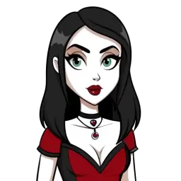 Goth Woman Illustration