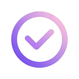 Gradient Circle Tick Icon