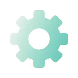 Gradient Gear Symbol
