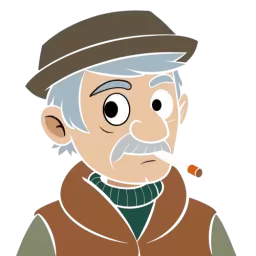 Grandfather Illustration SVG