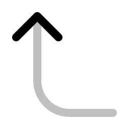 Guide Left Up Symbol