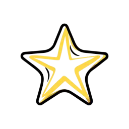 Hand Drawn Star Vector