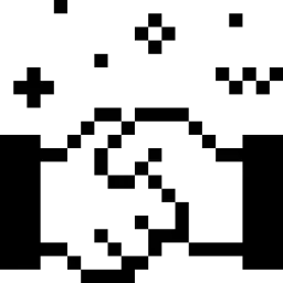 Handshake Pixel Icon