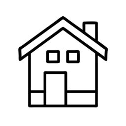 Home Icon Black White