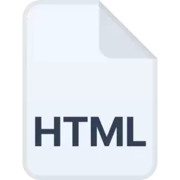 HTML File Format Free Icon