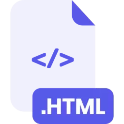 HTML File Format Icon