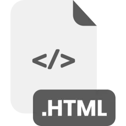 HTML File Format Icon