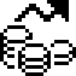 Increase Money Pixel Icon
