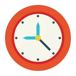 Colored Clock Icon