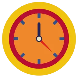 Colored Clock Symbol