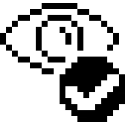 Iris Scan Pixel Icon
