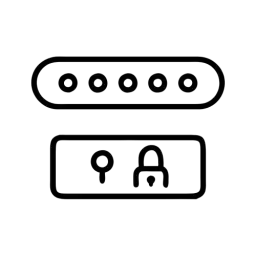 Outline Password Symbol