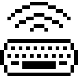 Keyboard Wireless Pixel Icon