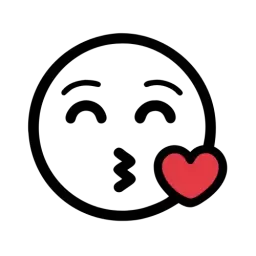 Kissing Face Icon