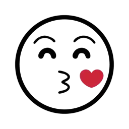 Kissing Face SVG