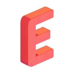 Letter E Vector