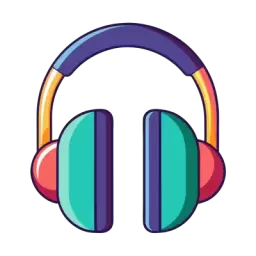 Multicolor Headphone Vector