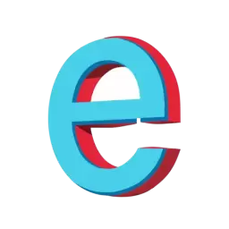 Lowercase E Vector