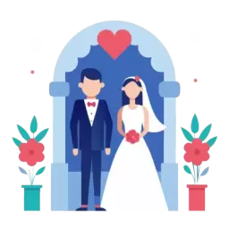 Matrimony Couple Icon