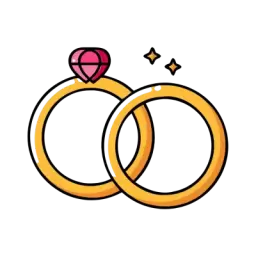 Matrimony Rings Vector