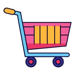 Multicolor Shopping Cart Icon