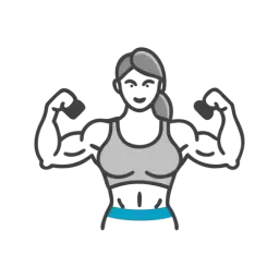 Muscular Girl Free Icon
