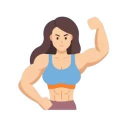 Muscular Girl Free Symbol