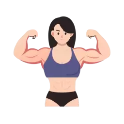 Muscular Girl Free Vector