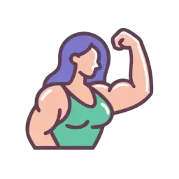 Muscular Girl Symbol