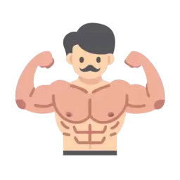 Muscular Man Free Icon