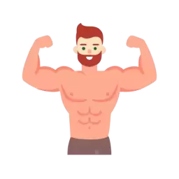 Muscular Man Icon