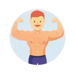 Muscular Man Symbol
