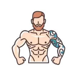 Muscular Man Symbol