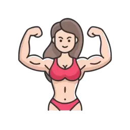 Muscular Woman Icon
